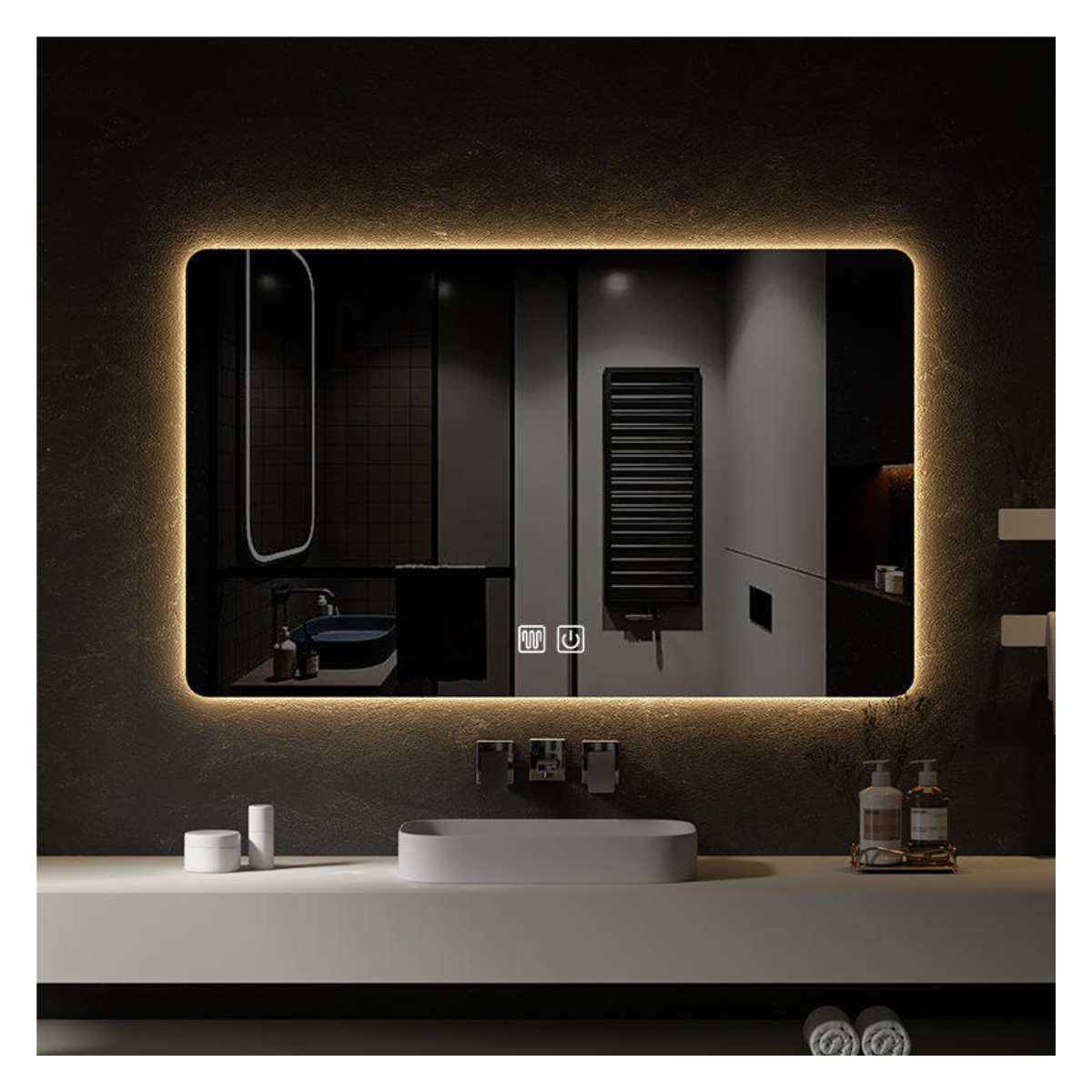Ember Glow Wide Mirror